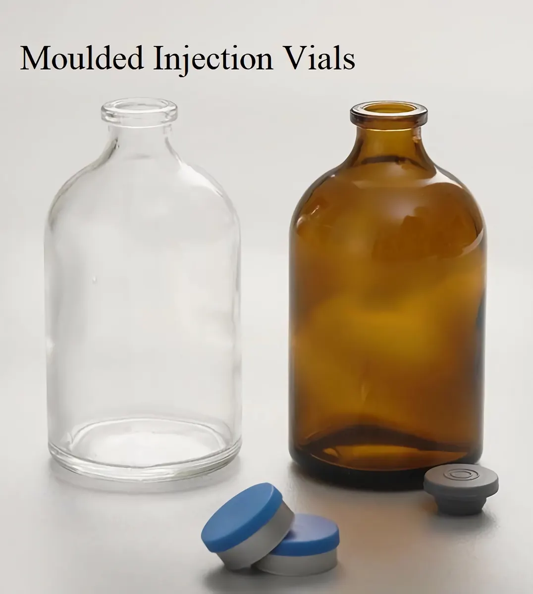 Glass injection vials